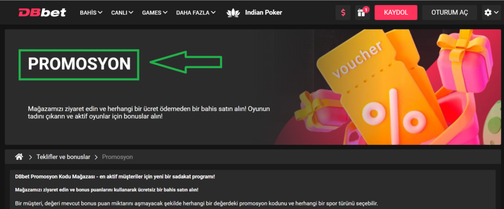 DBbet Bonus Kullanım Şartları